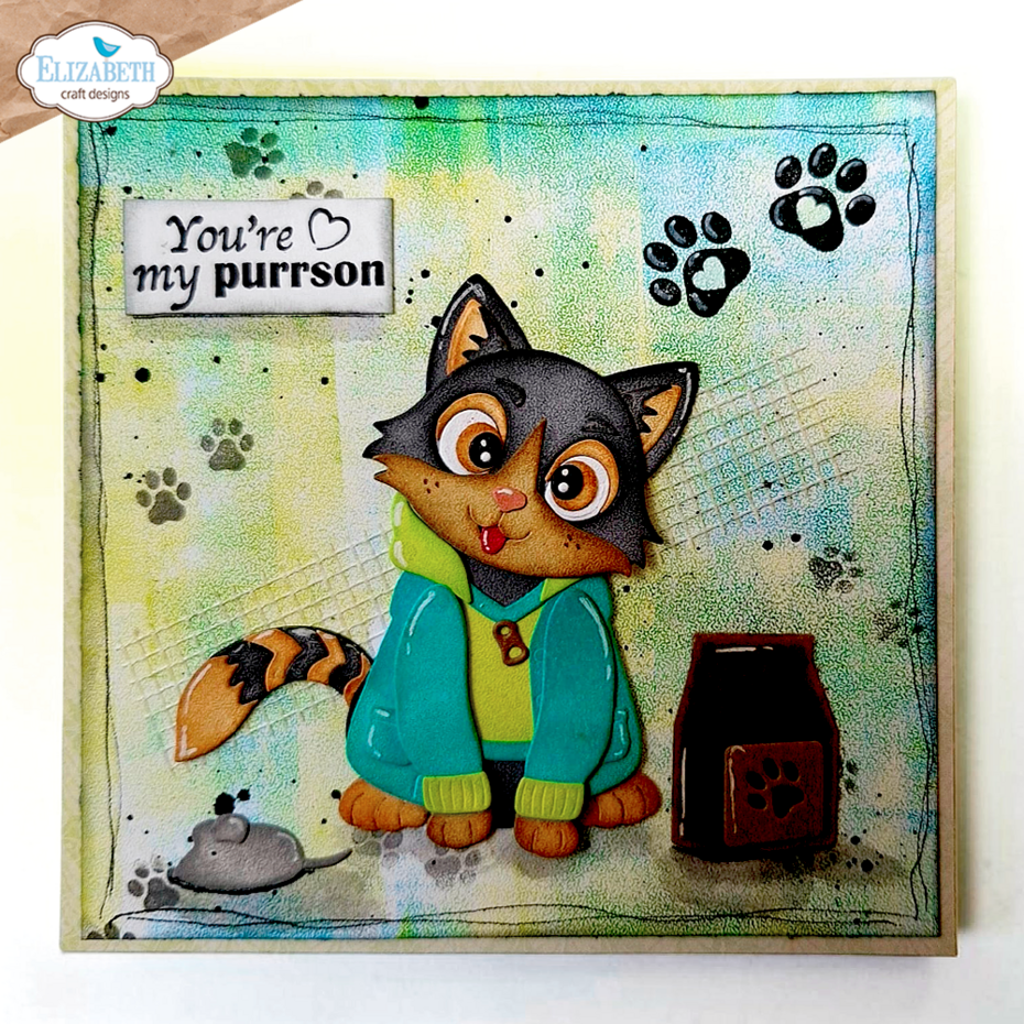 Elizabeth Craft Designs - Meet the Cats Die Cat Clothing Accessories
