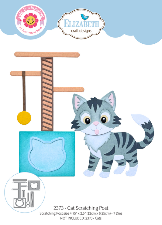 Elizabeth Craft Designs - Meet the Cats Die Cat Scratching Post