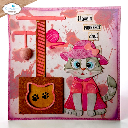 Elizabeth Craft Designs - Meet the Cats Die Cat Scratching Post