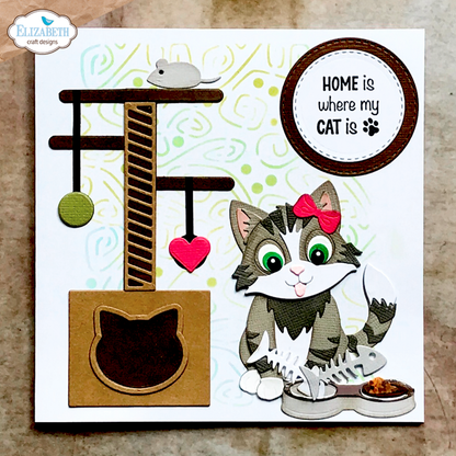 Elizabeth Craft Designs - Meet the Cats Die Cat Scratching Post