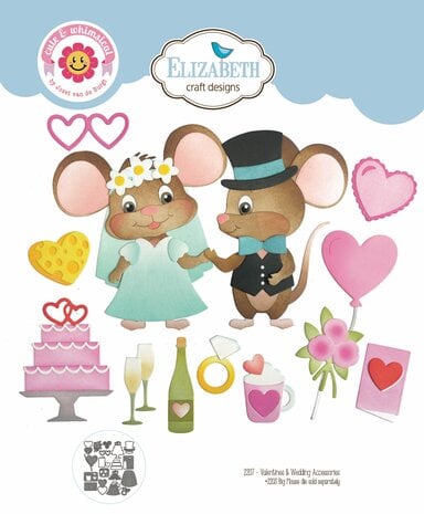 Elizabeth Craft Designs - Meet the Mice Dies Valentines and Wedding Accessories