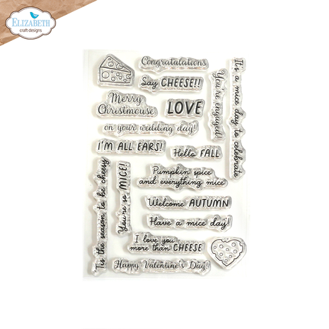 Elizabeth Craft Designs - Meet the Mice Stamps Mice Sentiments