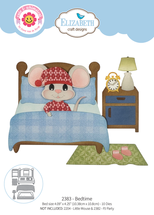 Elizabeth Craft Designs Snuggle Season Die Bedtime by Cute & Whimsical (2383)