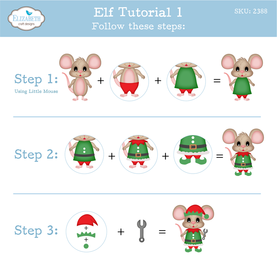 Elizabeth Craft Designs Snuggle Season Die Elf by Cute & Whimsical (2388)