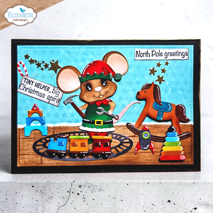 Elizabeth Craft Designs Snuggle Season Die Elf by Cute & Whimsical (2388)