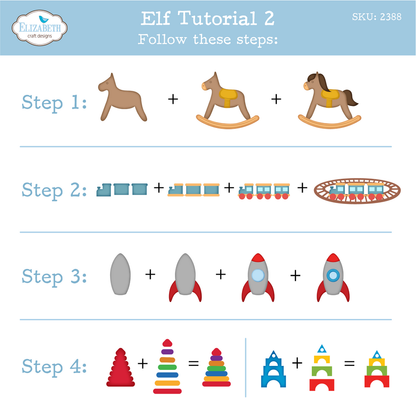 Elizabeth Craft Designs Snuggle Season Die Elf by Cute & Whimsical (2388)