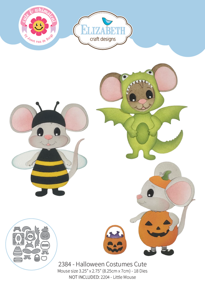 Elizabeth Craft Designs Snuggle Season Die Halloween Costumes Cute by Cute & Whimsical (2384)