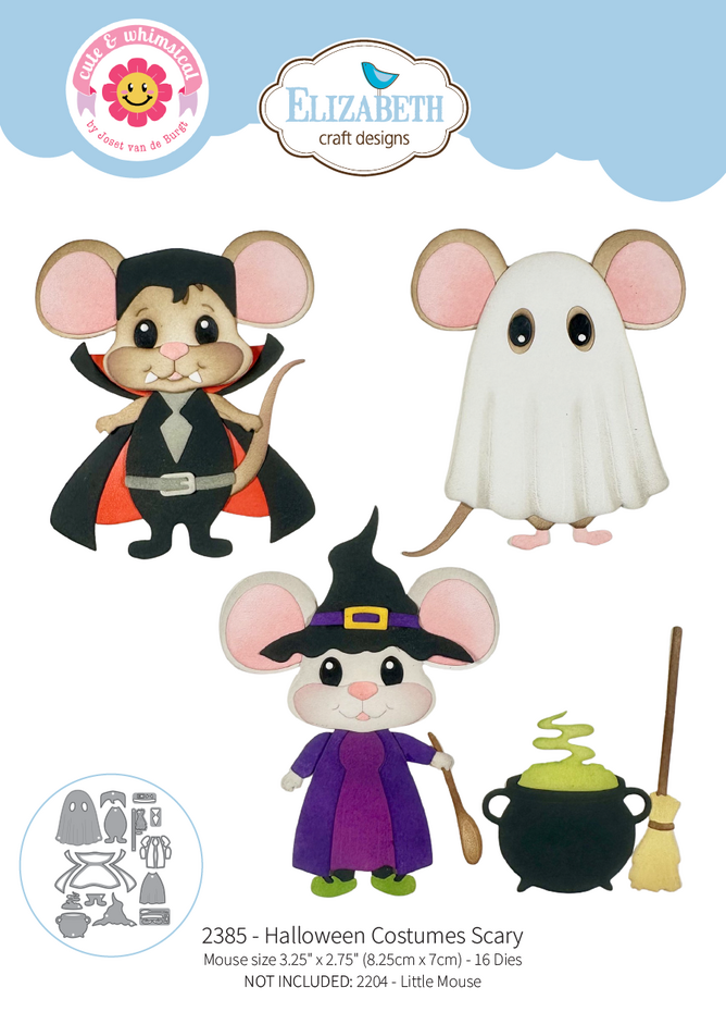 Elizabeth Craft Designs Snuggle Season Die Halloween Costumes Scary by Cute & Whimsical (2385)