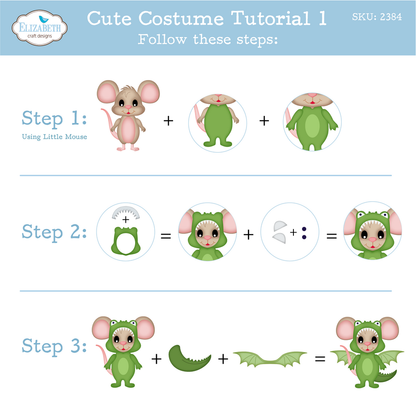 Elizabeth Craft Designs Snuggle Season Die Halloween Costumes Cute by Cute & Whimsical (2384)