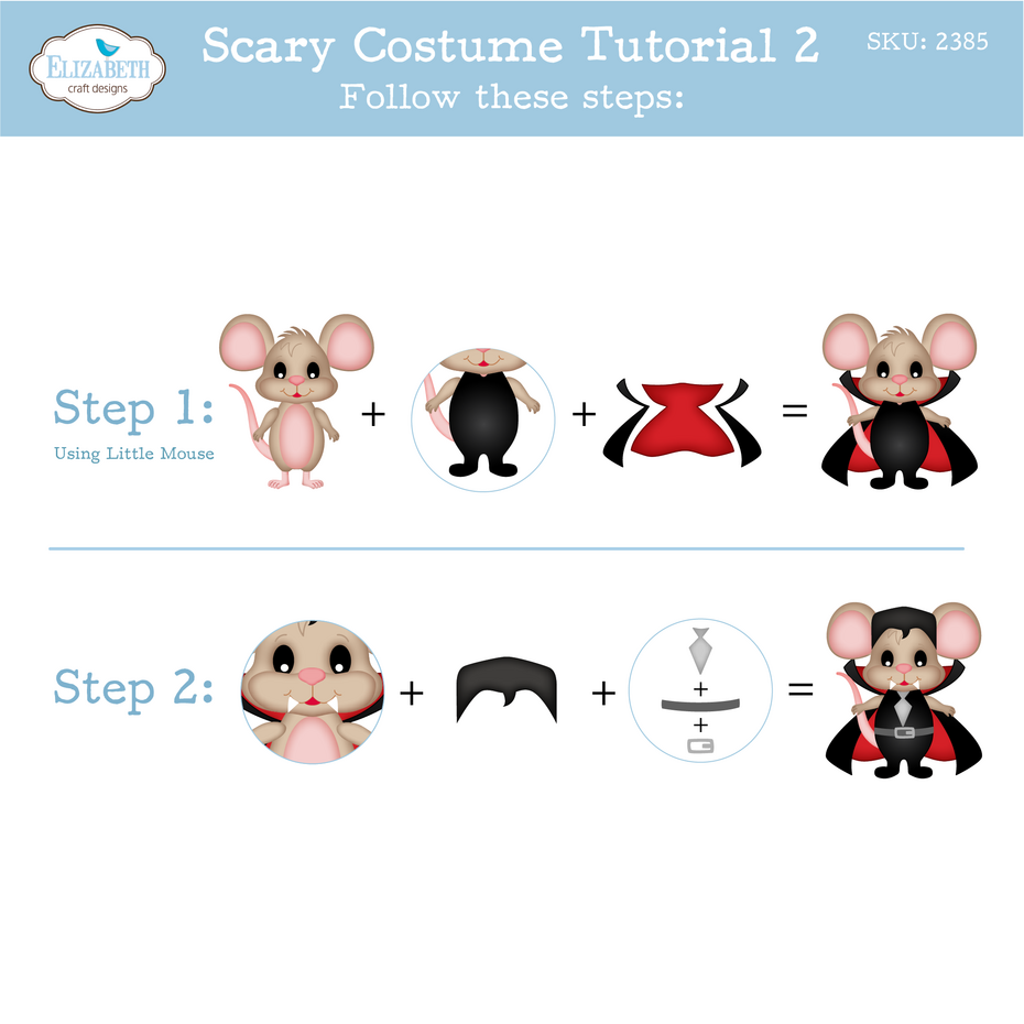 Elizabeth Craft Designs Snuggle Season Die Halloween Costumes Scary by Cute & Whimsical (2385)