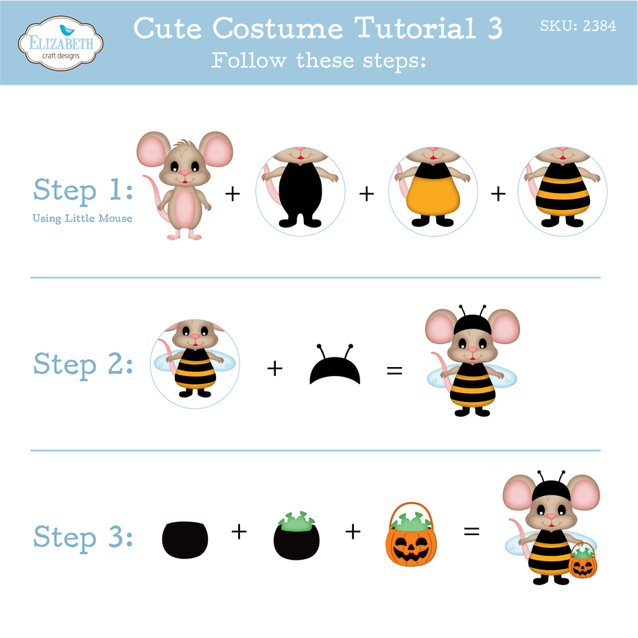 Elizabeth Craft Designs Snuggle Season Die Halloween Costumes Cute by Cute & Whimsical (2384)