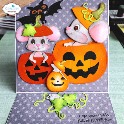 Elizabeth Craft Designs Snuggle Season Die Jack-o'- Lantern by Cute & Whimsical (2386)