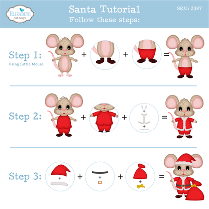 Elizabeth Craft Designs Snuggle Season Die Santa and Mrs. Claus by Cute & Whimsical (2387)
