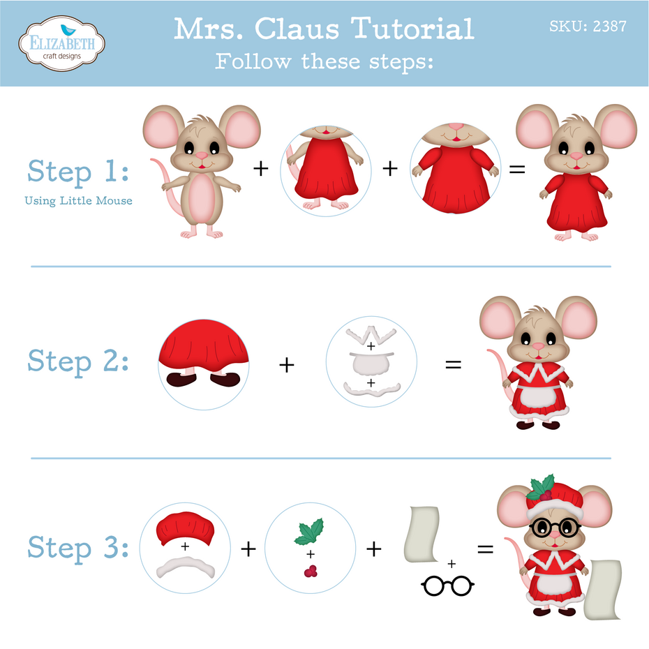 Elizabeth Craft Designs Snuggle Season Die Santa and Mrs. Claus by Cute & Whimsical (2387)