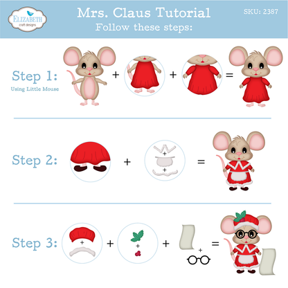 Elizabeth Craft Designs Snuggle Season Die Santa and Mrs. Claus by Cute & Whimsical (2387)