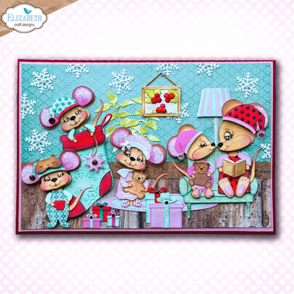 Elizabeth Craft Designs Snuggle Season Die Stocking by Cute & Whimsical (2389)