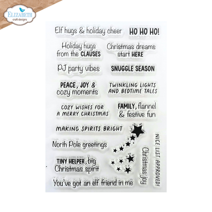 Elizabeth Craft Designs Snuggle Season Stamps Snuggle Season Sentiments by Cute & Whimsical (CS463)