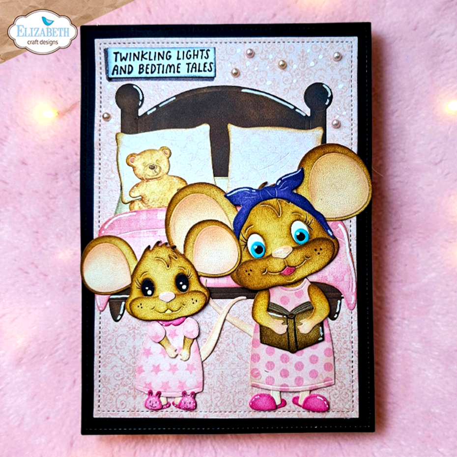 Elizabeth Craft Designs Snuggle Season Stamps Textile Stamp by Cute & Whimsical (CS464)