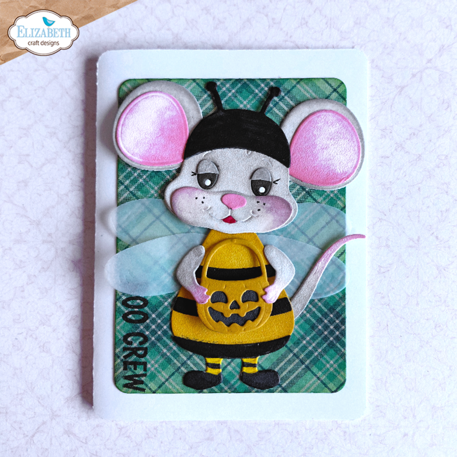 Elizabeth Craft Designs Snuggle Season Stamps Textile Stamp by Cute & Whimsical (CS464)