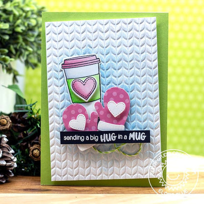 Sunny Studio - Cable Knit Embossing Folder