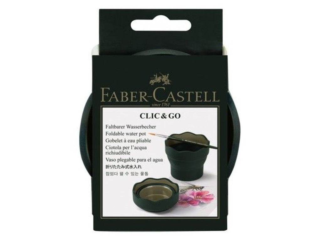 Faber Castell - Water Cup Clic&Go Dark Green