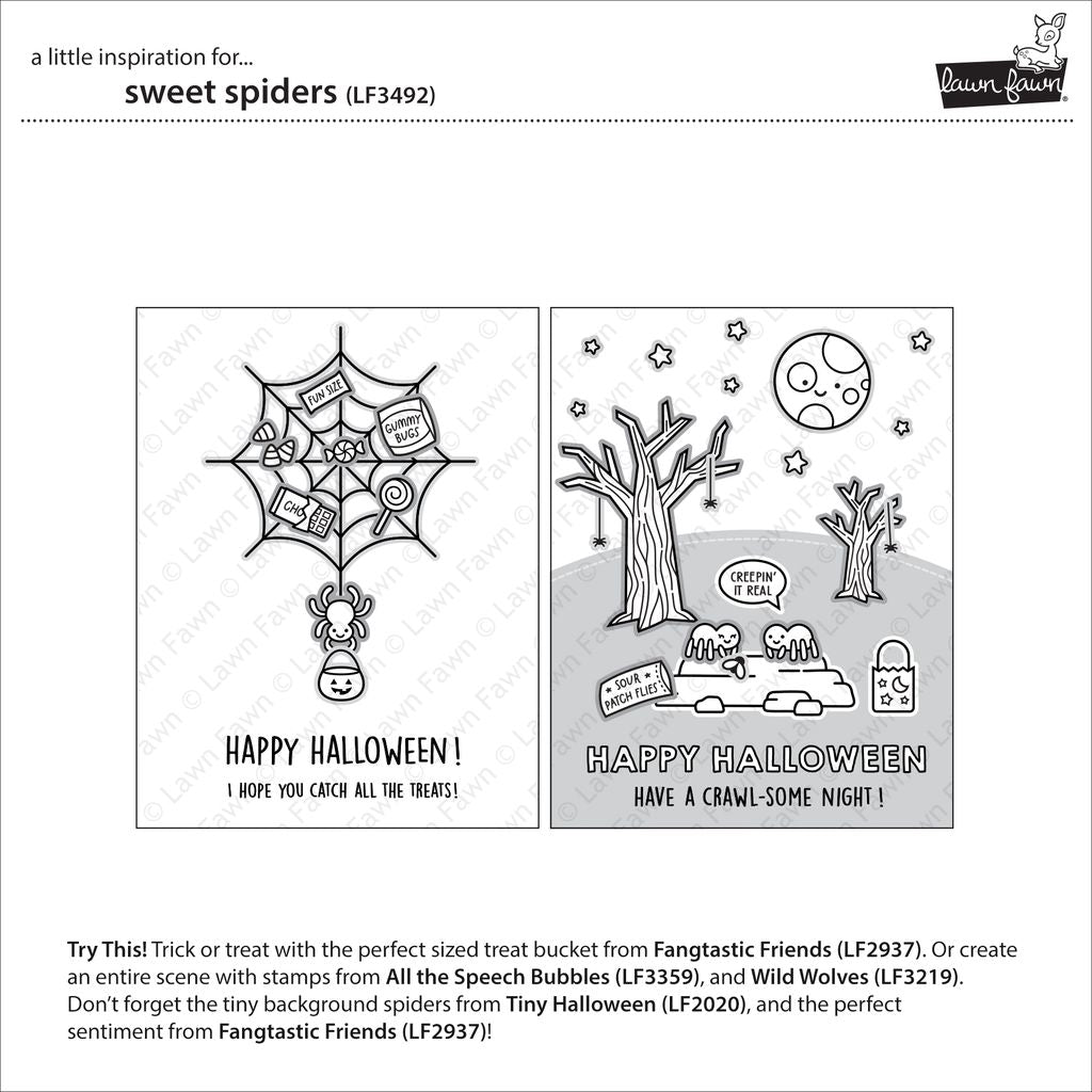 Lawn Fawn - Sweet Spiders