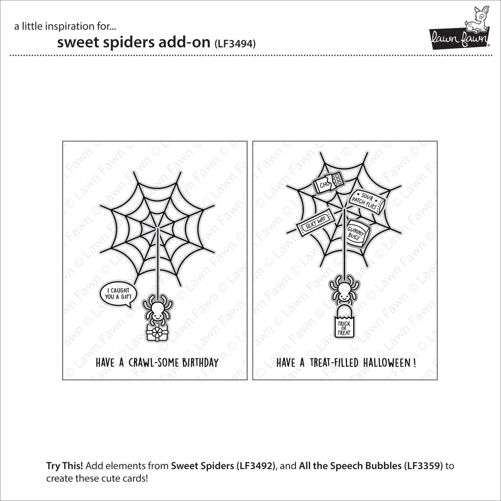 Lawn Fawn - Sweet Spiders Add-On