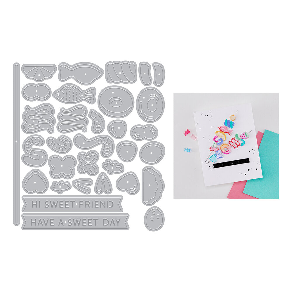 Hero Arts - Beary Sweet Die Set Candy Kebob