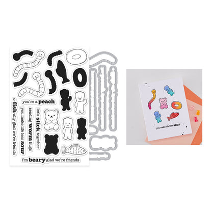Hero Arts - Beary Sweet Let's Stick Together Stamp & Cut
