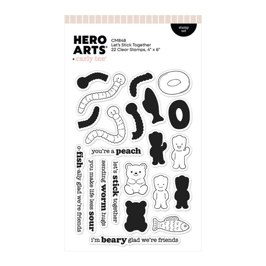 Hero Arts - Beary Sweet Stamp Set Let's Stick Together