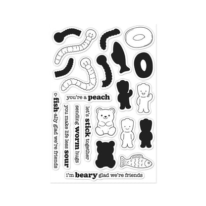 Hero Arts - Beary Sweet Stamp Set Let's Stick Together