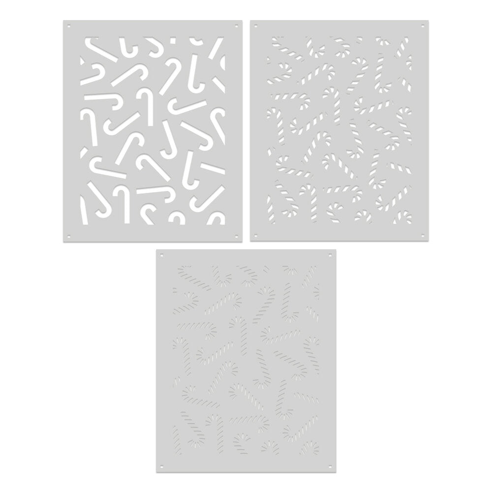 Hero Arts - Candy Cane Season Color Candy Cane Toss Up Layering Stencil (3pcs)