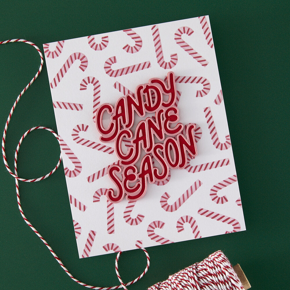 Hero Arts - Candy Cane Season Color Candy Cane Toss Up Layering Stencil (3pcs)