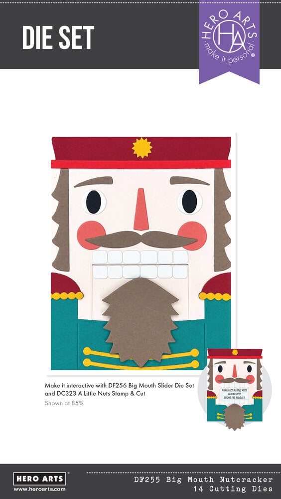 Hero Arts - Crackin' Christmas Die Set Big Mouth Nutcracker