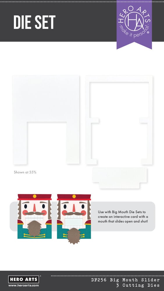 Hero Arts - Crackin' Christmas Big Mouth Slider Die Set