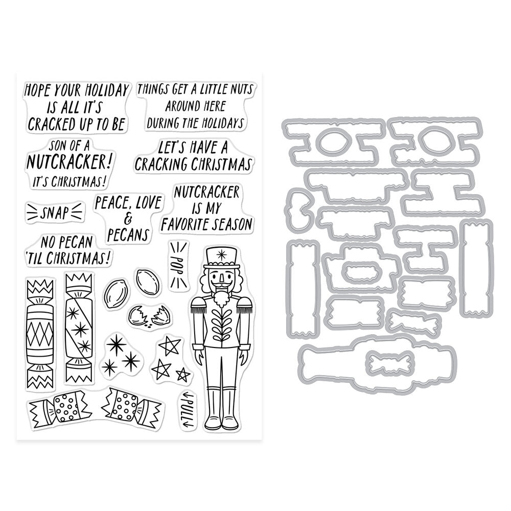 Hero Arts - Crackin' Christmas A Little Nuts Stamp & Cut