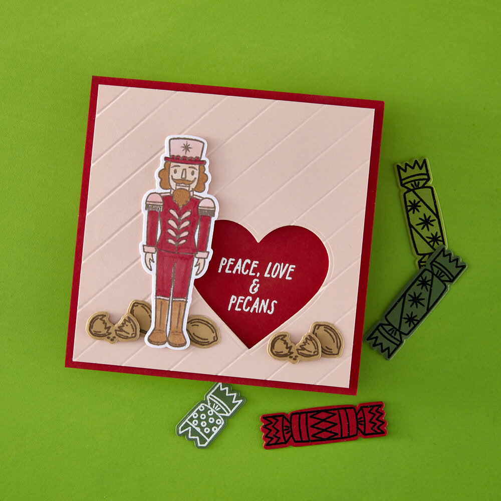 Hero Arts - Crackin' Christmas A Little Nuts Stamp & Cut