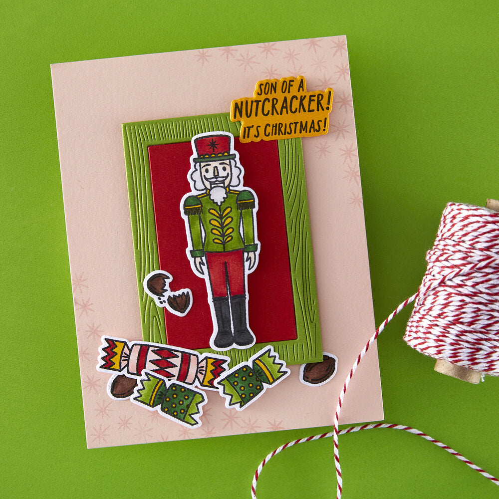 Hero Arts - Crackin' Christmas A Little Nuts Stamp & Cut