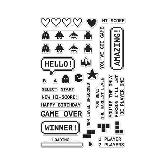 Hero Arts - Retro Game Clear Stamps