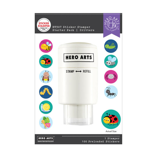 Hero Arts - Sticker Stamper Starter Pack Critters