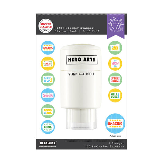 Hero Arts - Sticker Stamper Starter Pack Good Job
