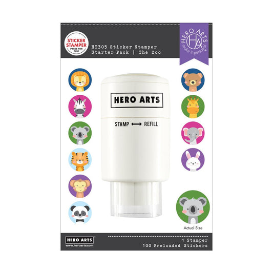 Hero Arts - Sticker Stamper Starter Pack The Zoo