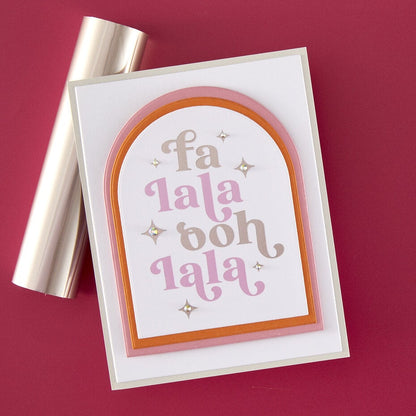 Hero Arts - Very Merry Letterpress + Foil Plate Fa La La
