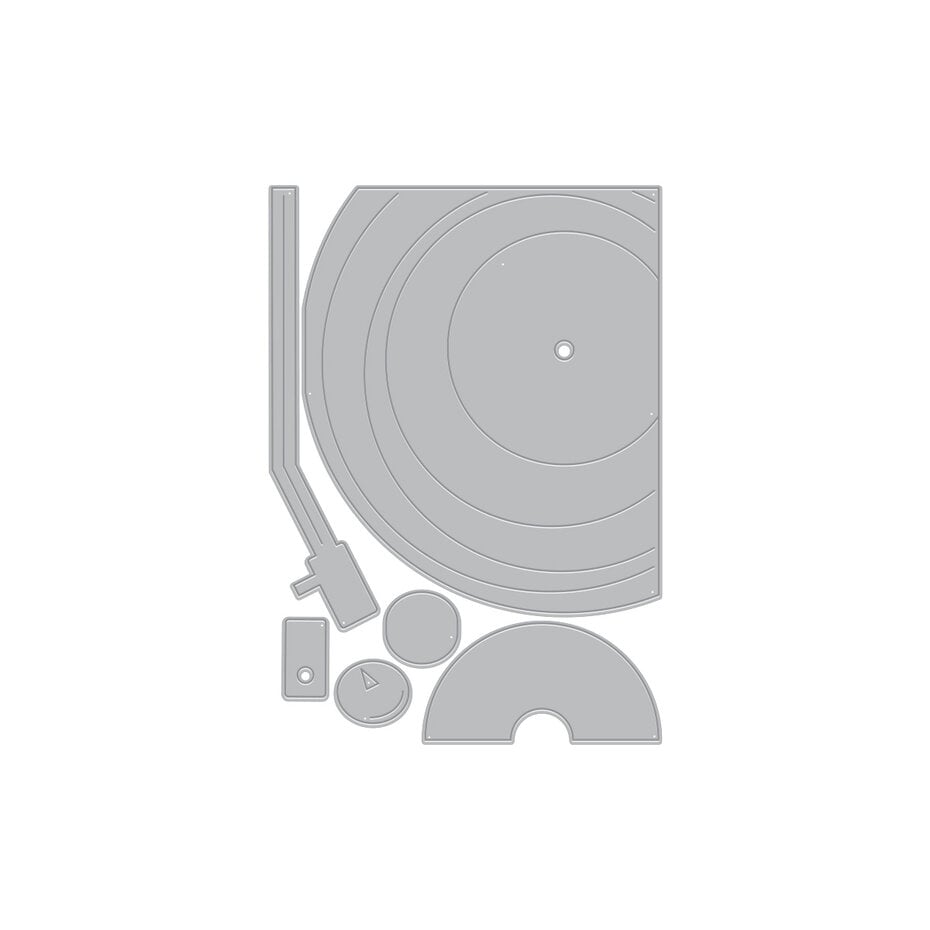 Hero Arts - Vintage Vinyl Drop the Needle Die Set