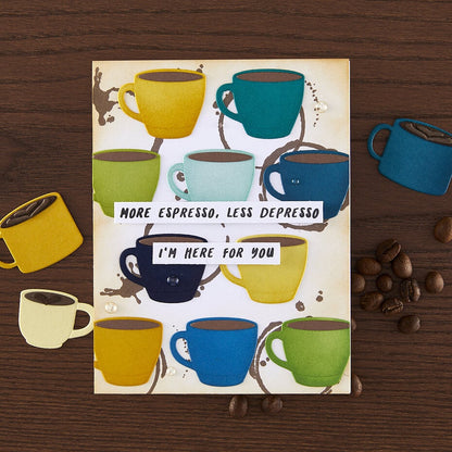 Hero Arts - What's Brewing? Bring Coffee