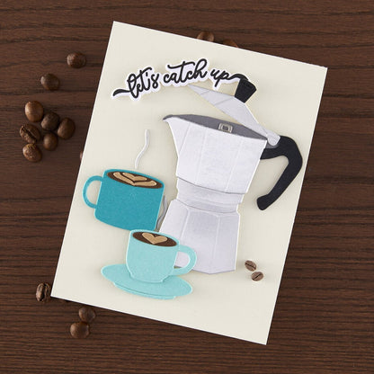 Hero Arts - What's Brewing? Die Set Stovetop Espresso