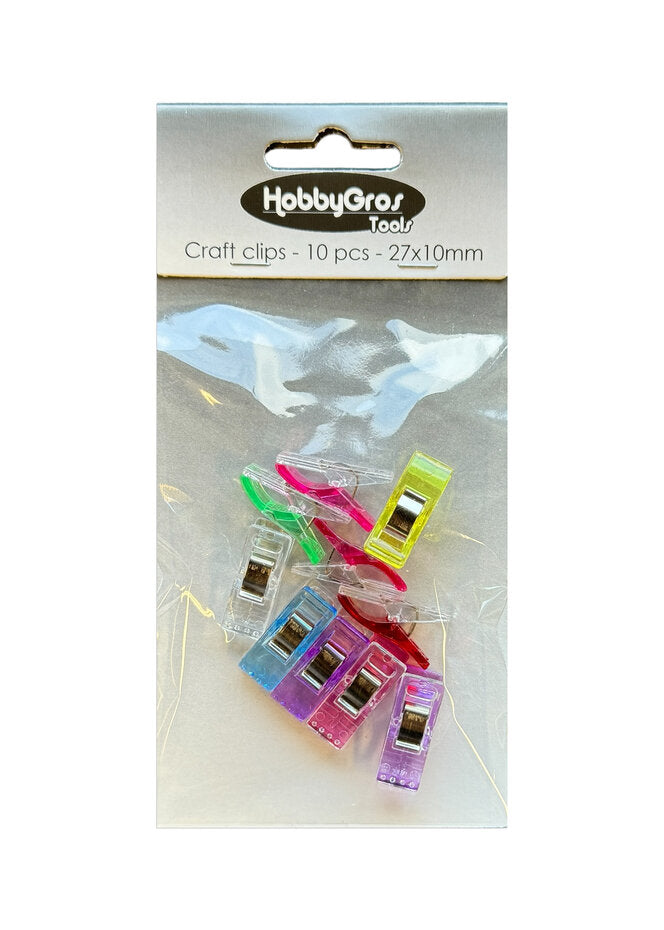 Hobbygros Storage - Craft Clips 27x10mm (10pcs)