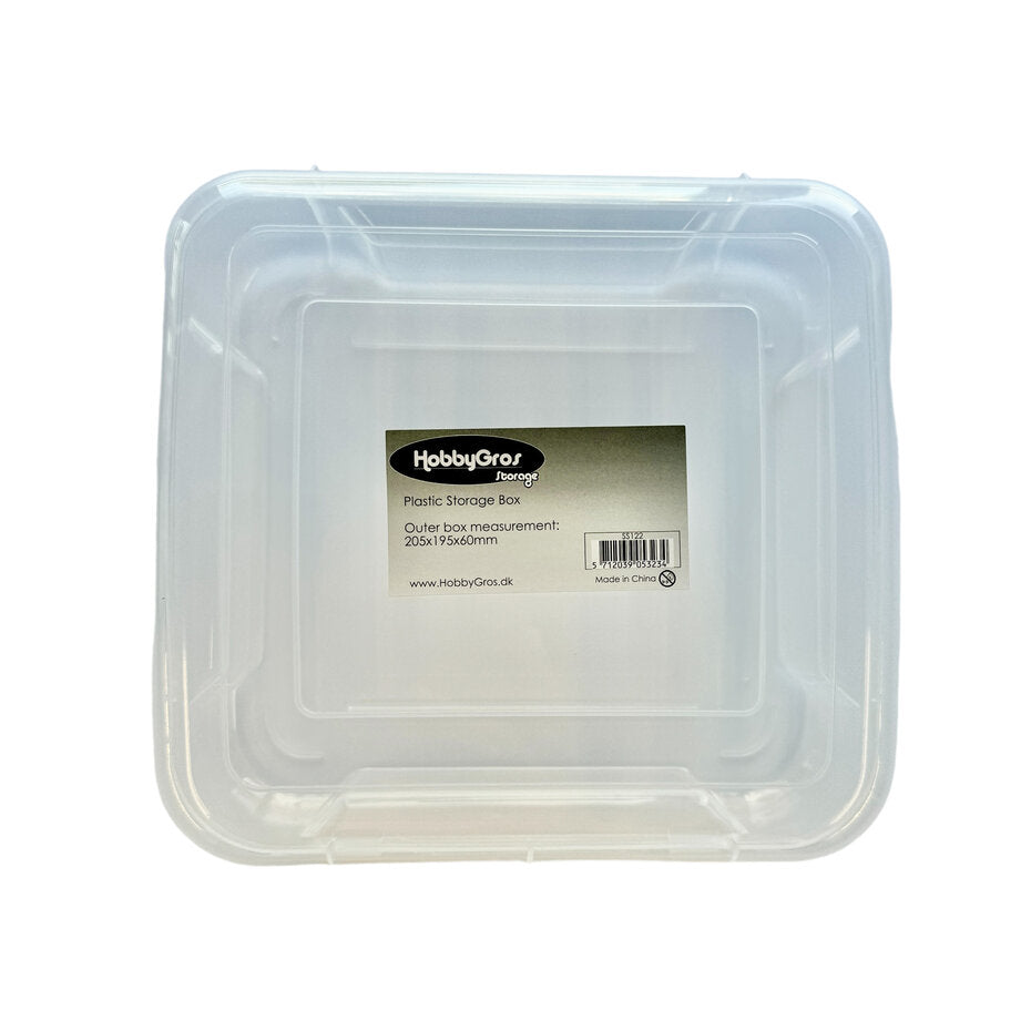 Hobbygros Storage - Plastic Storage Box 6x6" (1pc)