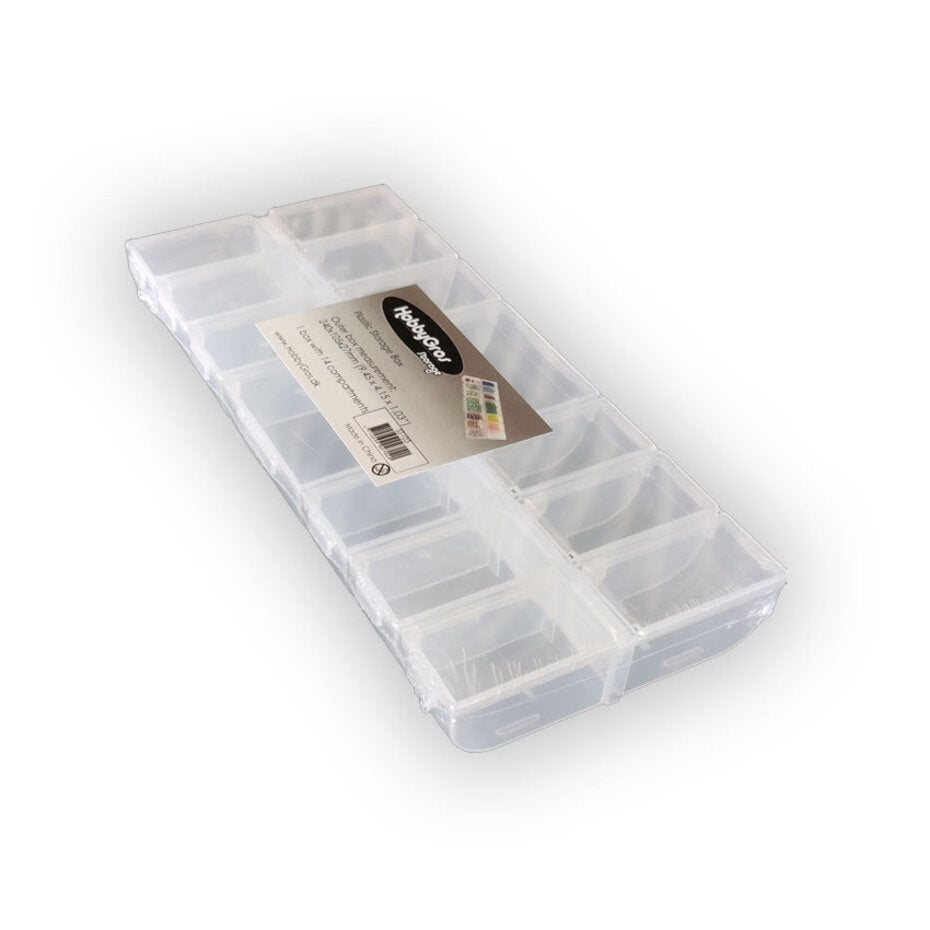 Hobbygros Storage - Plastic Storage Box w/ 14 Compartments