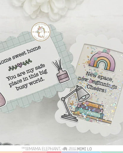 Mama Elephant - Silly Shaker Rectangle - Creative Cuts